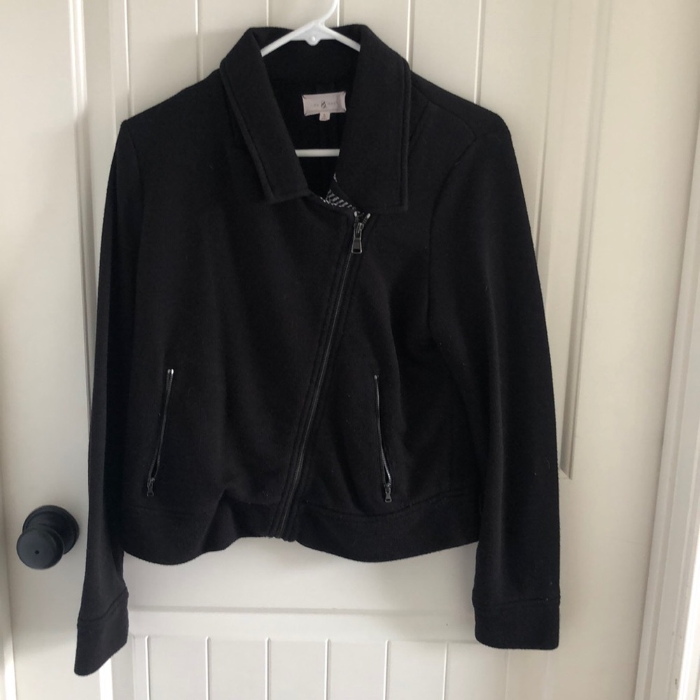 LOFT Black Moto style Jacket